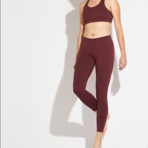 PACT Organic Cotton Leggings - Burgundy